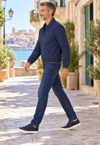 Chaqueta bomber para hombre color azul armada, ligera