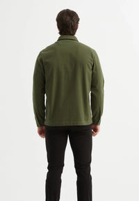 Chaqueta casual elegante para hombre en verde kaki