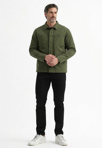 Chaqueta casual elegante para hombre en verde kaki