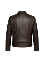 Chaqueta artesanal de piel natural Grazalema – Marrón