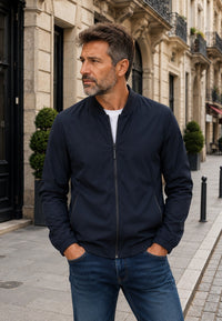 Chaqueta bomber clásica para hombre estate blue