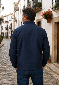 Chaqueta bomber clásica para hombre estate blue