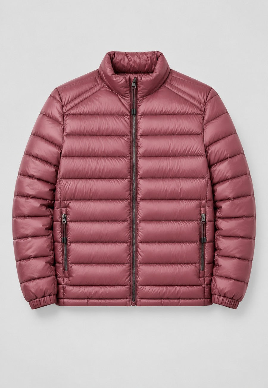 Chaqueta acolchada superligera de hombre en color Burdeos