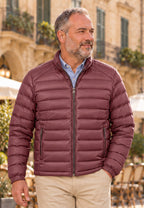 Chaqueta acolchada superligera de hombre en color Burdeos