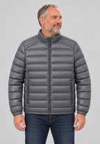 Chaqueta acolchada superligera de hombre en color gris oscuro