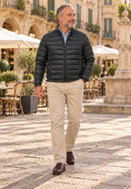 Chaqueta acolchada superligera de hombre en color negro