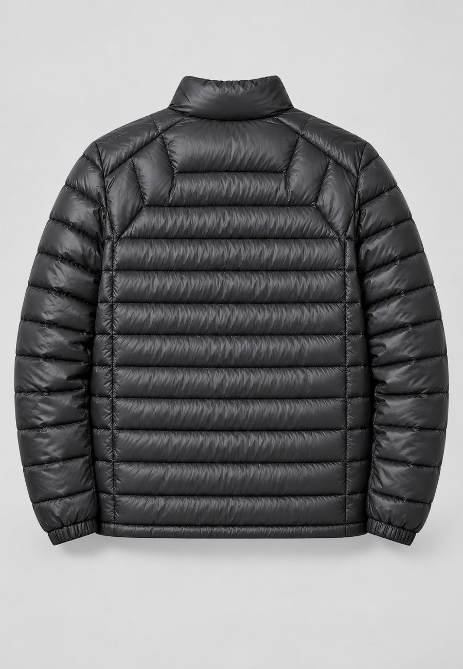 Chaqueta acolchada superligera de hombre en color negro