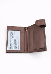 Cartera billetera de piel vacuno con protección NFC/RFID