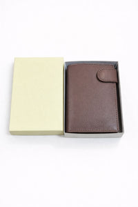 Cartera billetera de piel vacuno con protección NFC/RFID