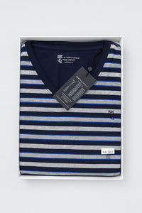 Pijama de hombre de rayas varias en tallas de la M a la XXL