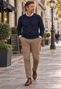 Pantalones tipo chinos Sport Bahía semi/slim tostado