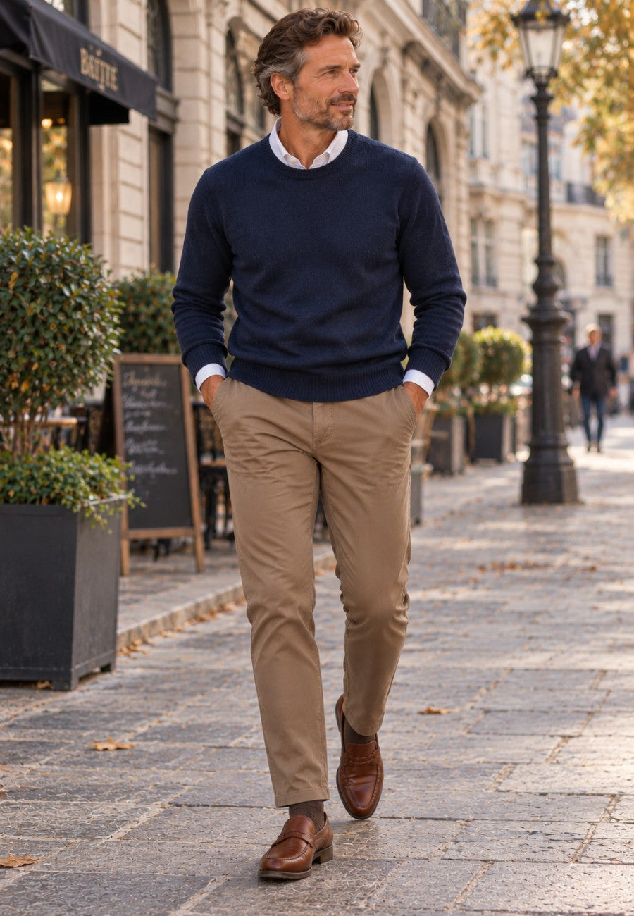 Pantalones tipo chinos Sport Bahía semi/slim tostado