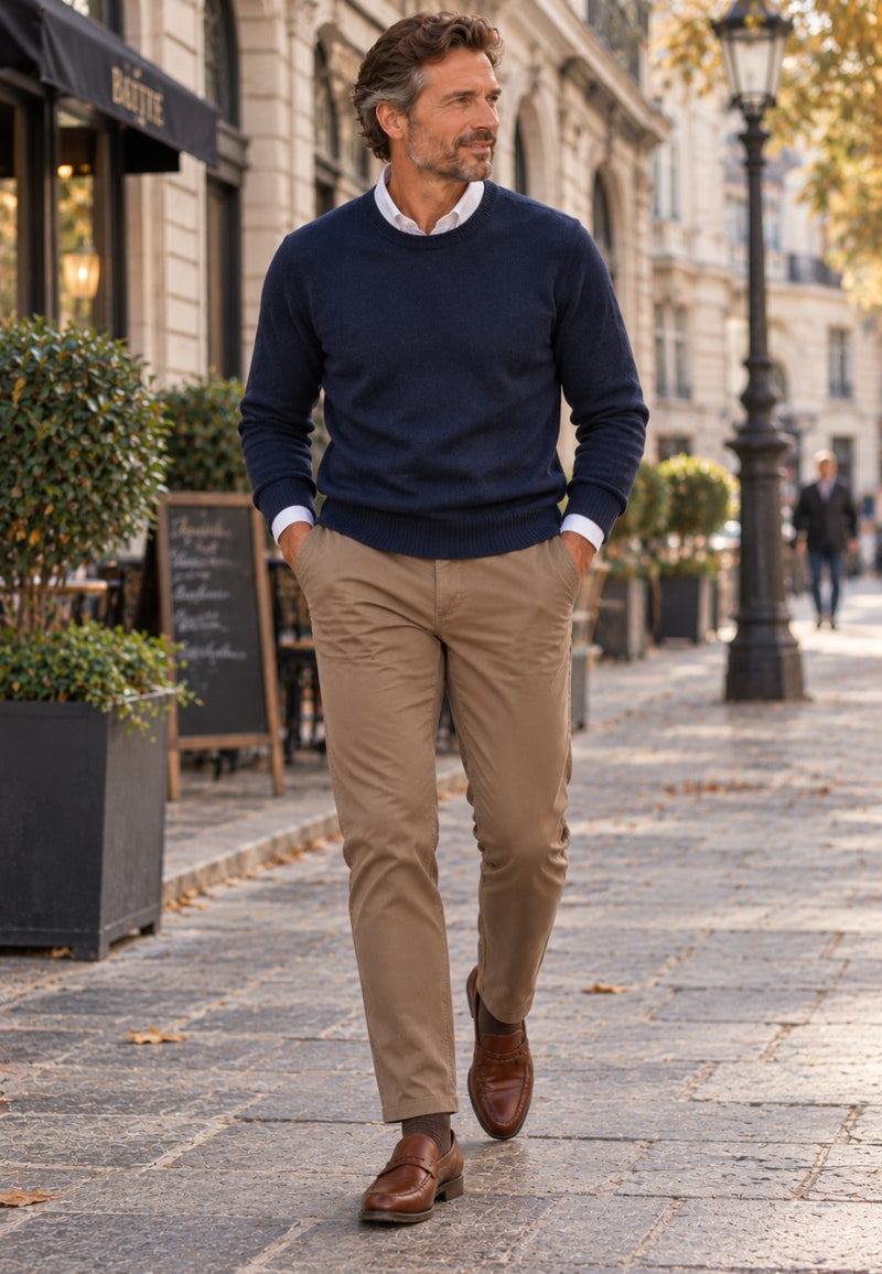 Pantalones tipo chinos Sport Bahía semi/slim tostado