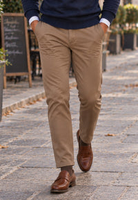 Pantalones tipo chinos Sport Bahía semi/slim tostado