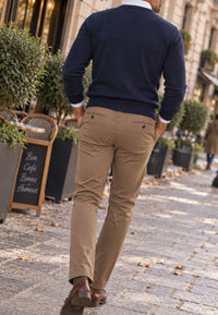 Pantalones tipo chinos Sport Bahía semi/slim tostado