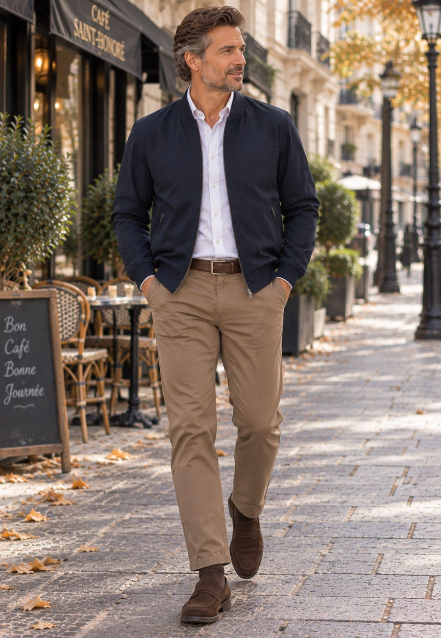 Pantalones tipo chinos Sport Bahía semi/slim tostado
