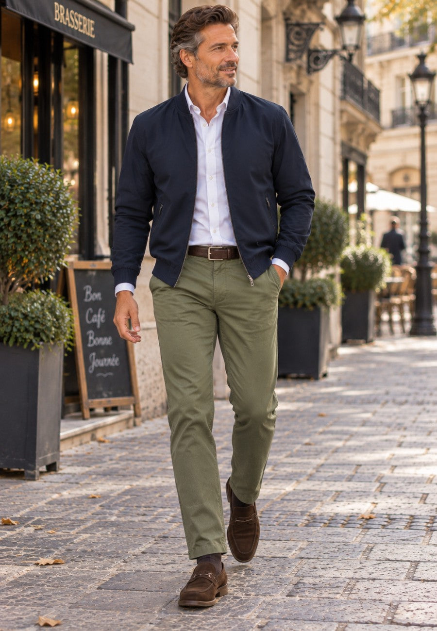 Pantalones tipo chinos Sport Bahía semi/slim tostado