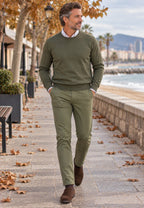 Pantalones tipo chinos Sport Bahía semi/slim tostado