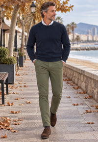 Pantalones tipo chinos Sport Bahía semi/slim tostado