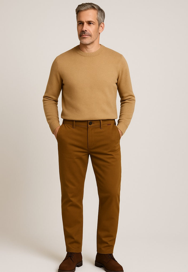 Pantalón Chino para hombre de Algodón elastico Guadiana de T'estimu Moda