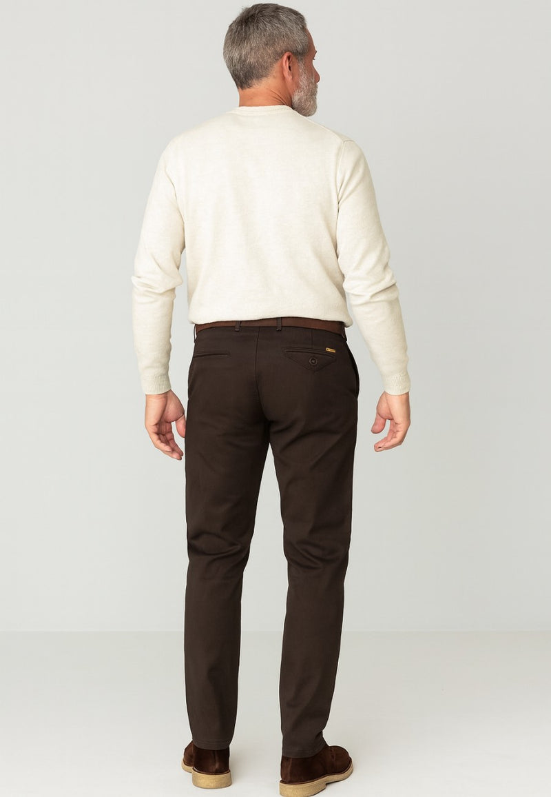 Pantalón Chino para hombre de Algodón elastico Guadiana de T'estimu Moda