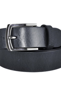 Cinturón de cuero vacuno de color negro
