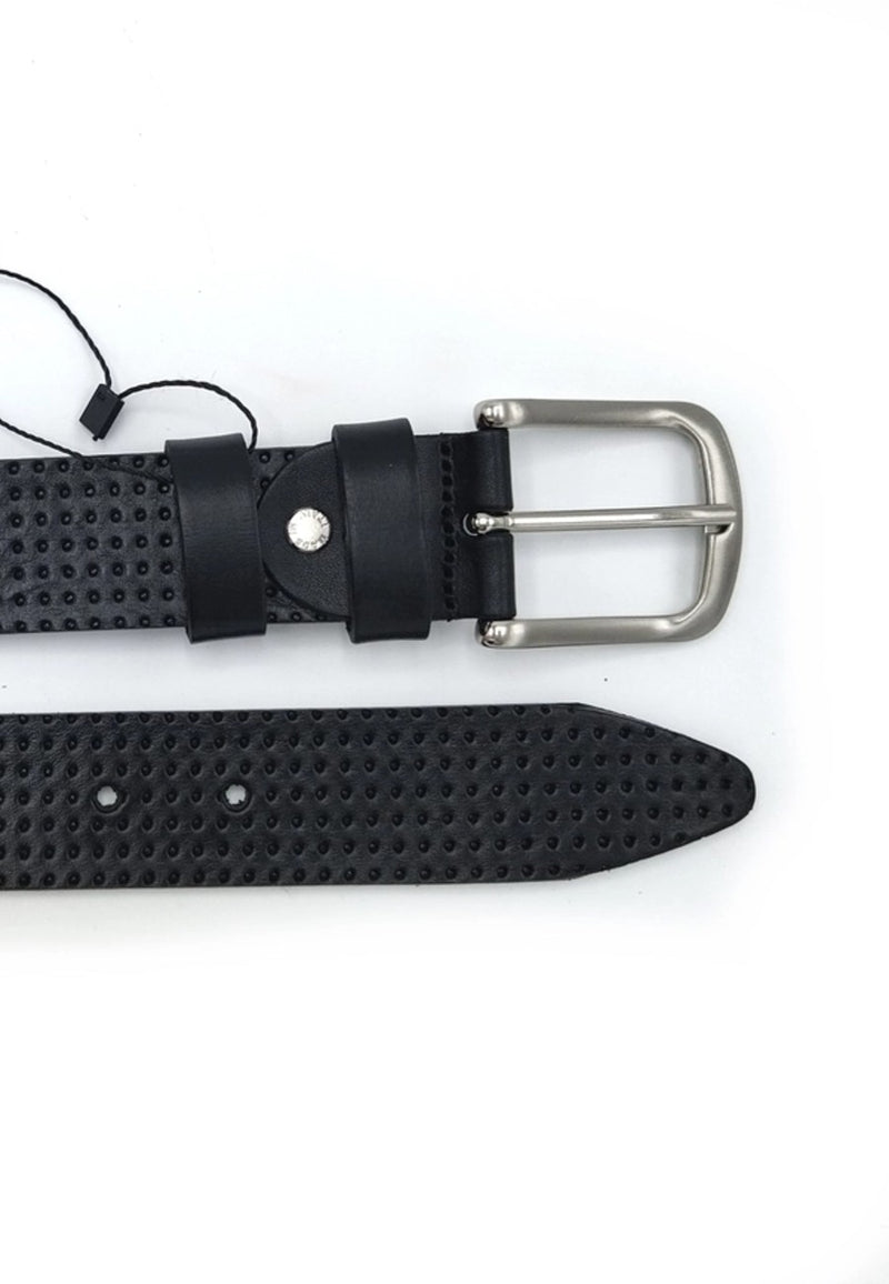 Cinturon de piel para hombre fabricado en Italia, con caja para regalar