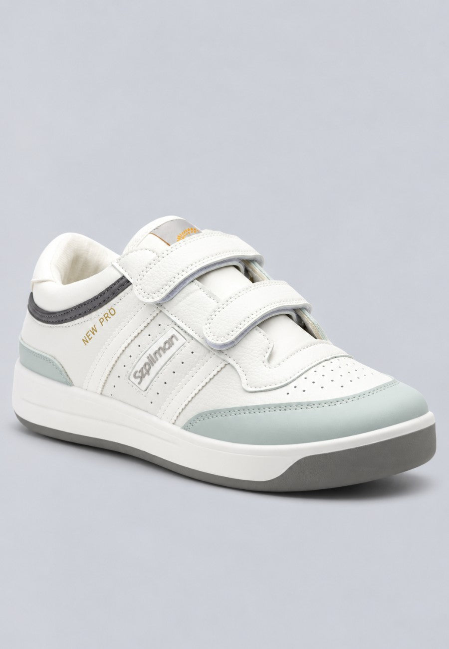 Zapatillas deportivas blancas con tiras de velcro