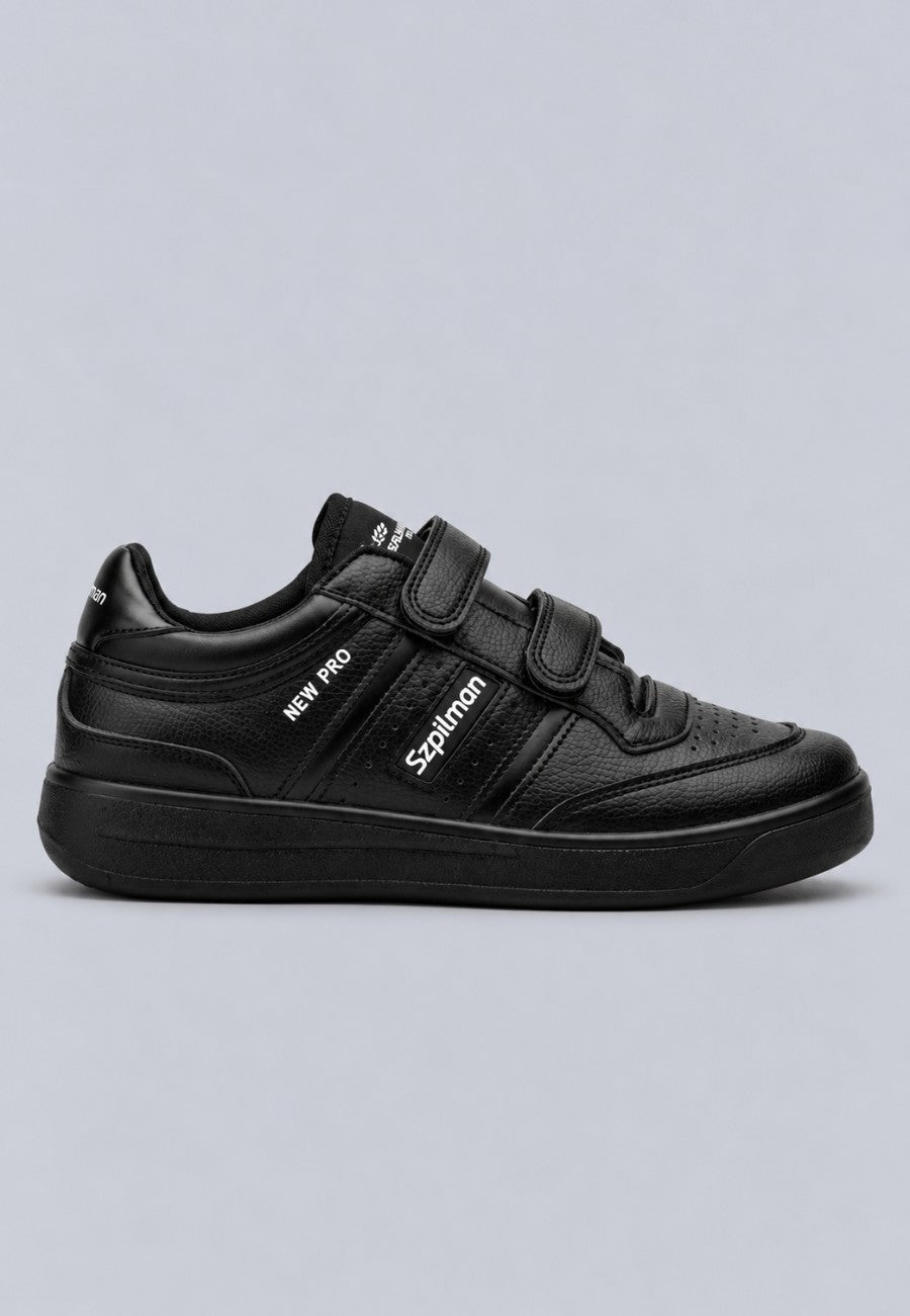 Zapatillas deportivas negras con tiras de velcro