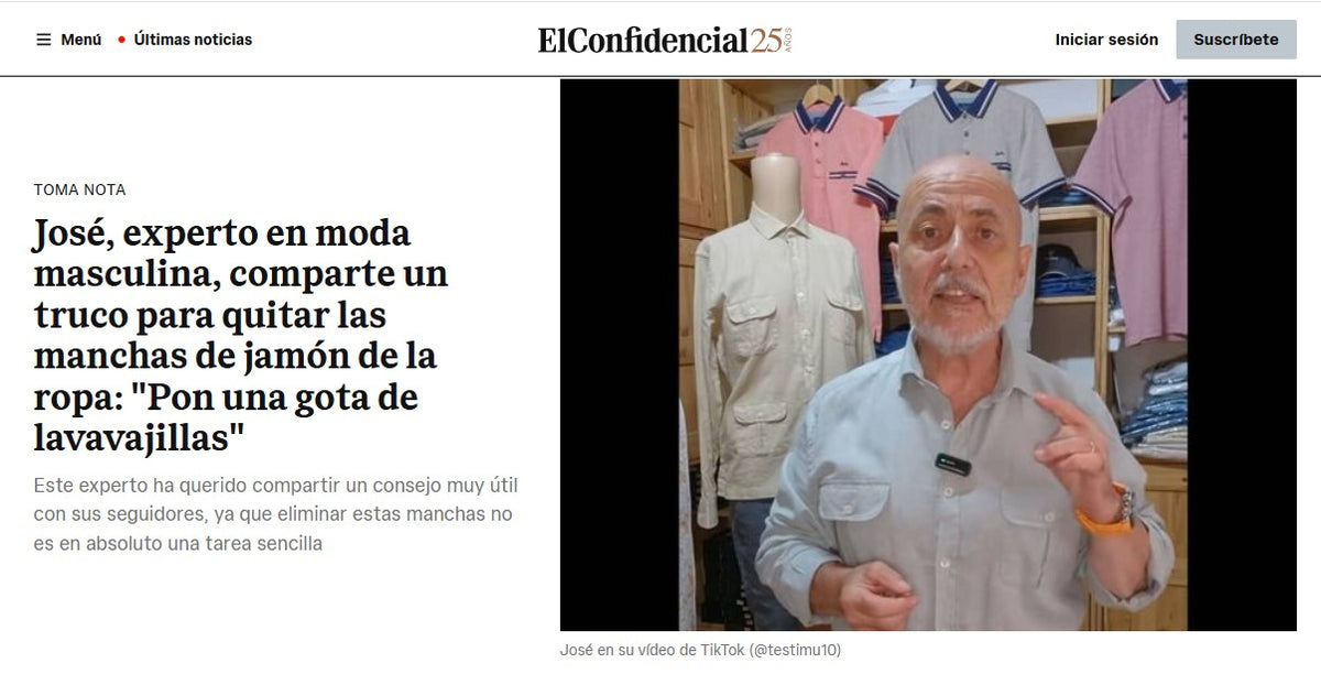La prensa habla de T'estimu moda; en este caso, el diario El confidencial