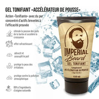 Gel tonificante y acelera el crecimiento de la barba