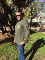 Sudadera Caqui con bolsillo en testimu.com de T'estimu Moda