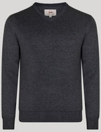 Jersey de punto con cuello de pico para hombre