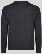 Jersey de punto con cuello de pico para hombre