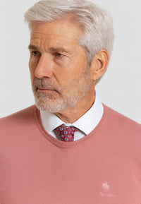 Jersey Básico de cuello redondo color maquillaje