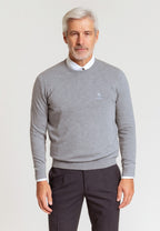 Jersey Básico de cuello redondo color gris