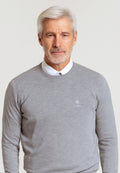 Jersey Básico de cuello redondo color gris