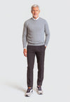 Jersey Básico de cuello redondo color gris