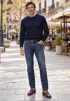 Jersey de Cashmere Touch Marino de hombre en tallas desde la 2XL a la 5XL