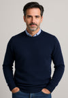 Jersey de Cashmere Touch Marino de hombre en tallas desde la 2XL a la 5XL