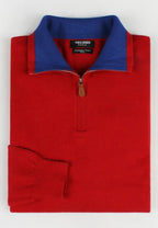 Jersey de media cremallera rojo CASHMERE TOUCH tallas 2XL a 5XL