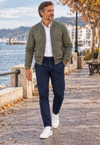 Pantalón jogger de invierno en loneta color azul marino