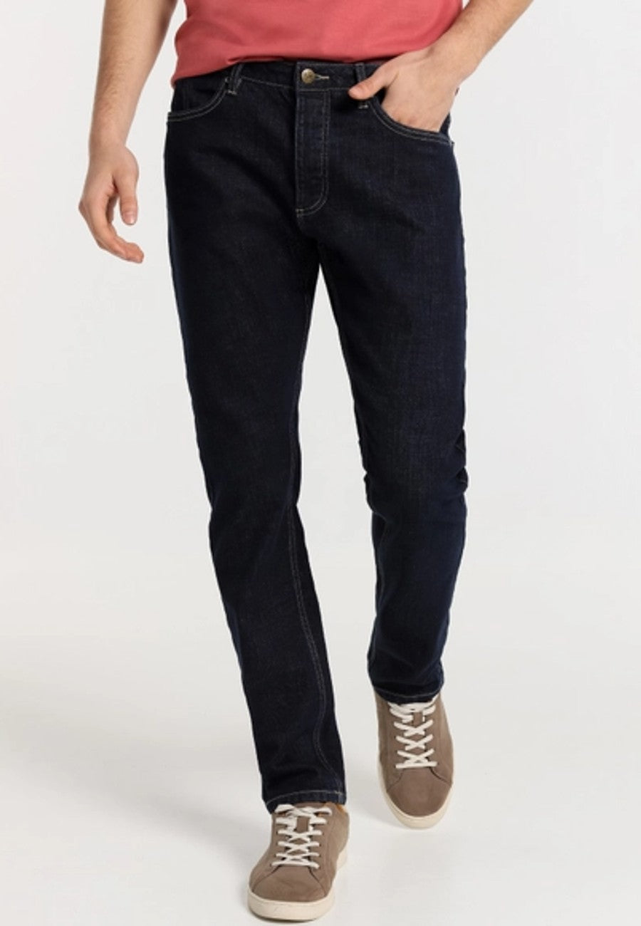 Pantalón de Hombre Jeans LOIS Azul oscuro Slim de Tiro medio