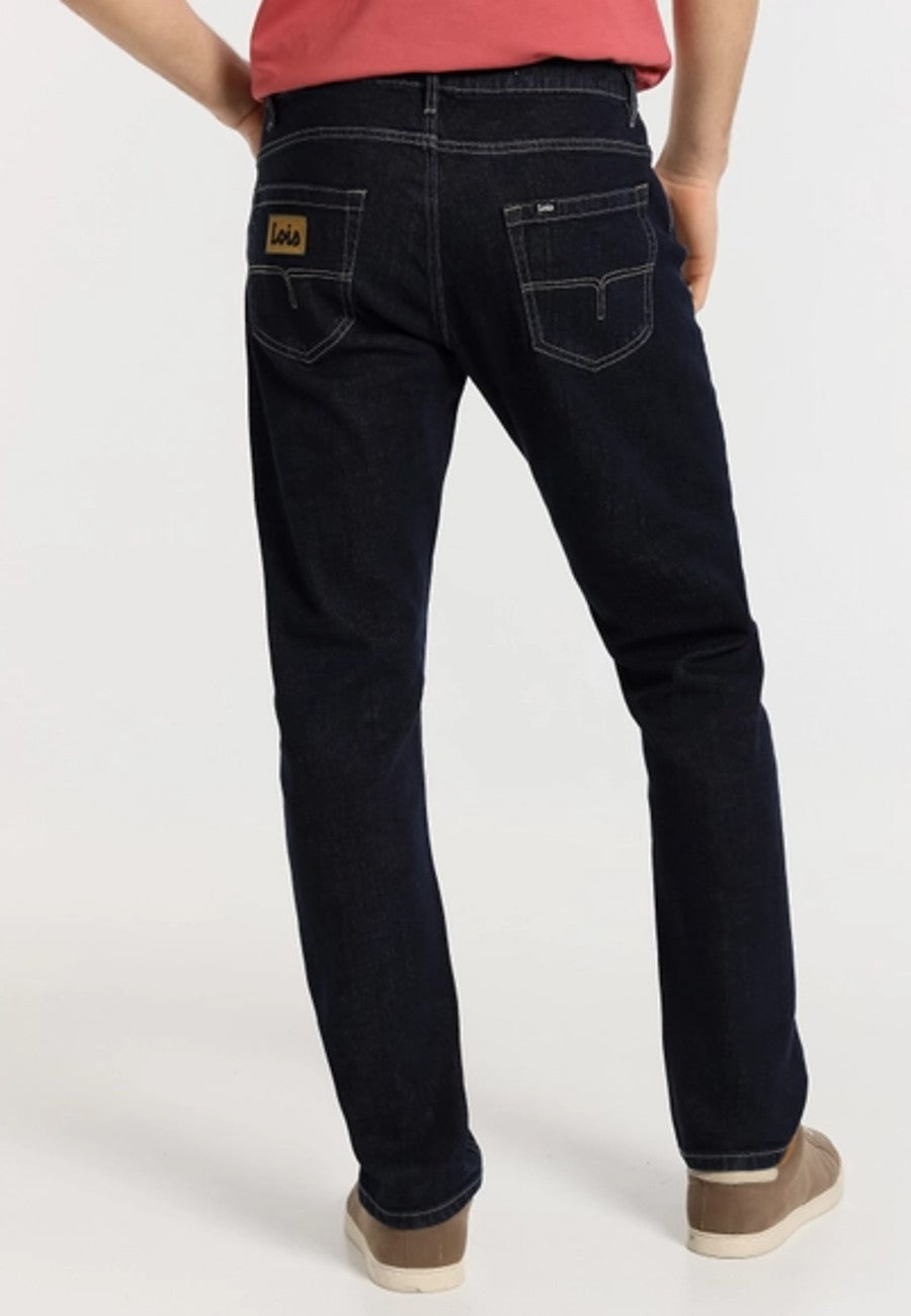 Pantalón de Hombre Jeans LOIS Azul oscuro Slim de Tiro medio