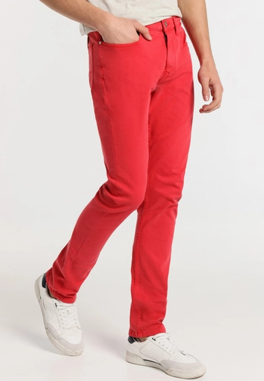 Pantalón LOIS tipo Jeans Slim de hombre - Rojo