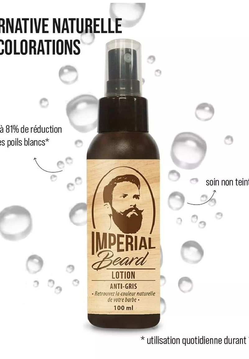 Loción anti cana de la barba sin tintes