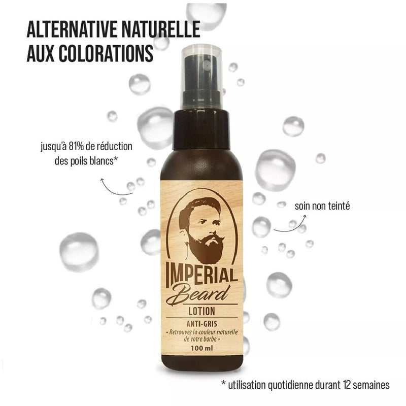 Loción anti cana de la barba sin tintes