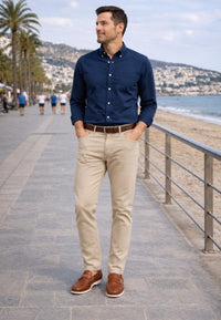 Mocasines de piel suave marrones de hombre - Antifaz wala