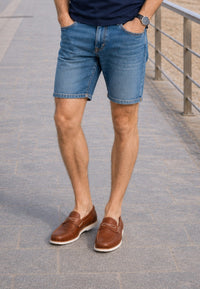 Mocasines de piel suave marrones de hombre - Antifaz wala