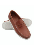 Mocasines de piel suave marrones de hombre - Antifaz wala
